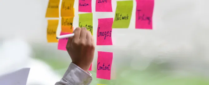 Online marketing dashboard met SEO en conversie statistieken op website